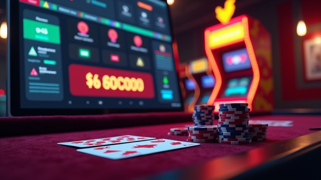 Spielerkonto mit Bonuscode und Treueaktion in dunkler Casino-Szene