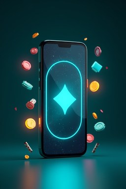Smartphone mit Casino-App